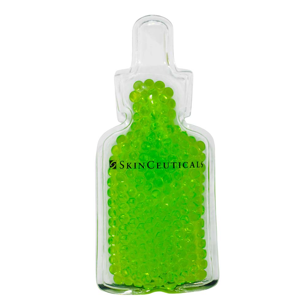 Bottle Shaped Gel Beads Hot And Cold Pouch – Green
